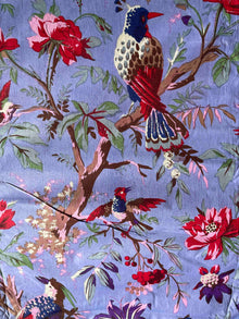  Cotton Fabric Bird Of Paradise Purple