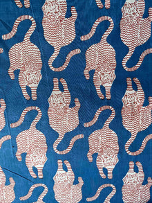  Cotton Fabric Crouching Tiger Blue