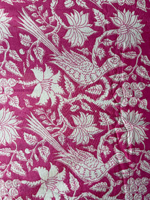  Cotton Fabric Peacock Pink